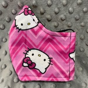 Teens or Women’s Handmade flannel face mask Pink